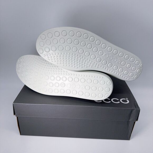 ECCO Womens 40 9 9.5 255 Soft 7 Classic Sneakers Warm Gray Suede Lace Up 857683 - Picture 6 of 8